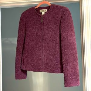 Purple tweed Jones Wear size 4 jacket.